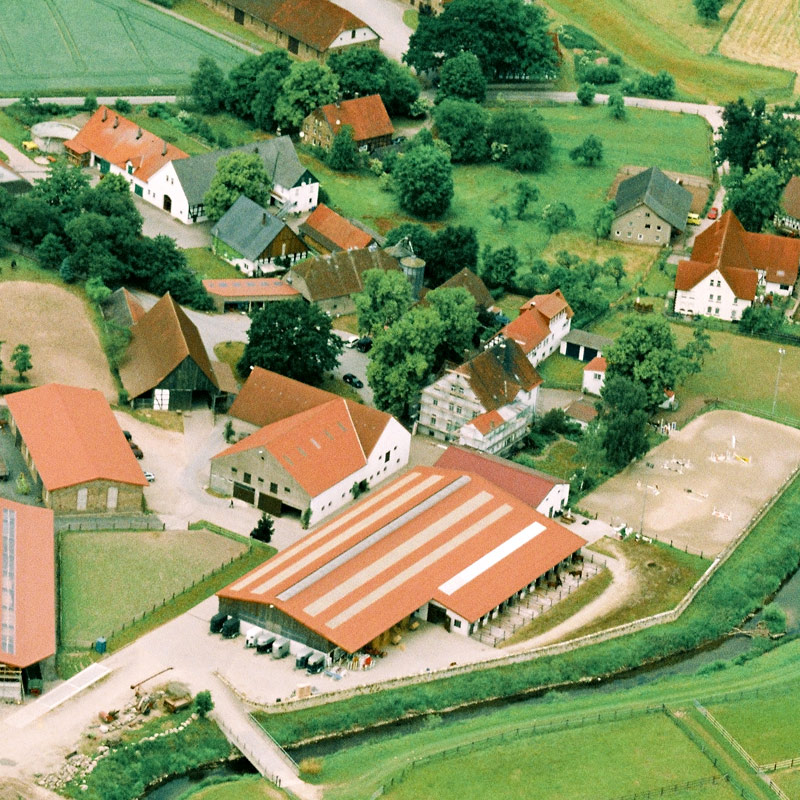Luftaufnahme vom Hof